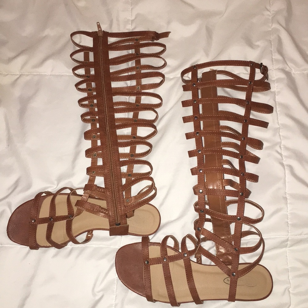 Tall gladiator sandals